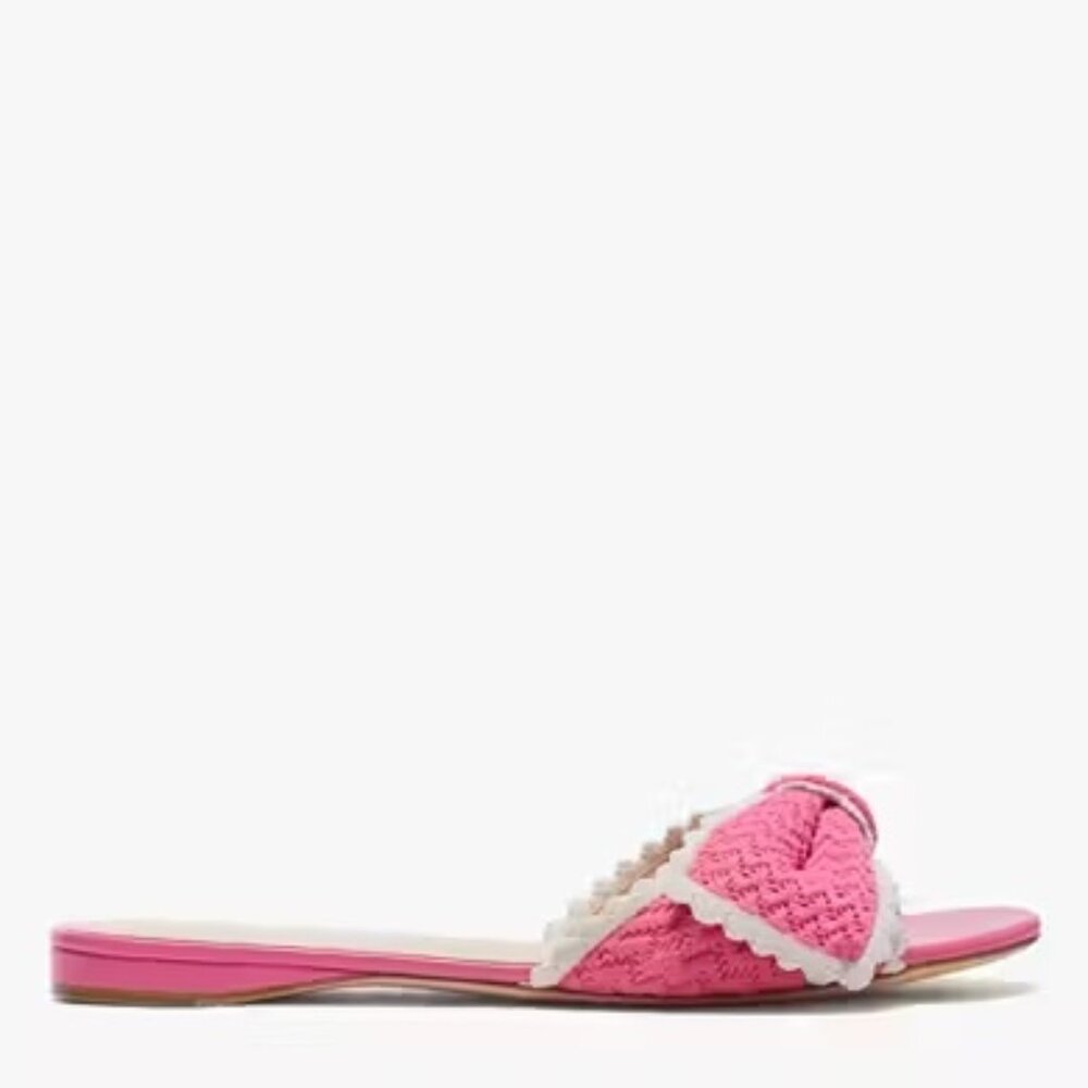 Kate Spade Pink Crochet Slide Sandals NEW - Picture 4 of 8